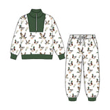 Preorder MOQ 5 pcs Each Style duck Boys girls Set Kids Matching Clothes-2026.8.25