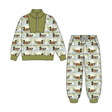 Preorder MOQ 5 pcs Each Style duck Boys girls Set Kids Matching Clothes-2026.8.25