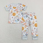 BSPO0301 baby boy clothes boy easter outfit cartoon carrot easter pajamas set