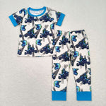 BSPO0354 baby boy clothes motorcyclist boy fall spring pajamas outfit