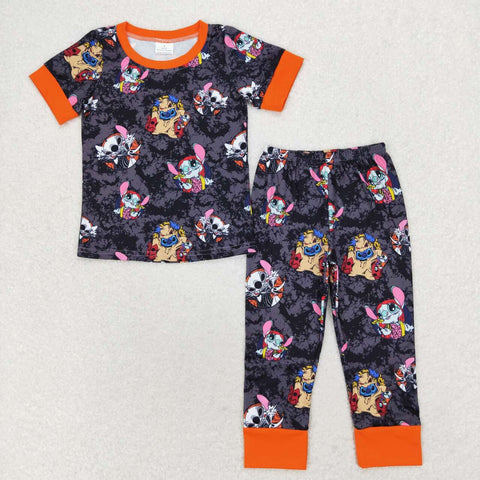 BSPO0417 3-6M to 7-8T baby boy clothes cartoon boy halloween pajamas outfit