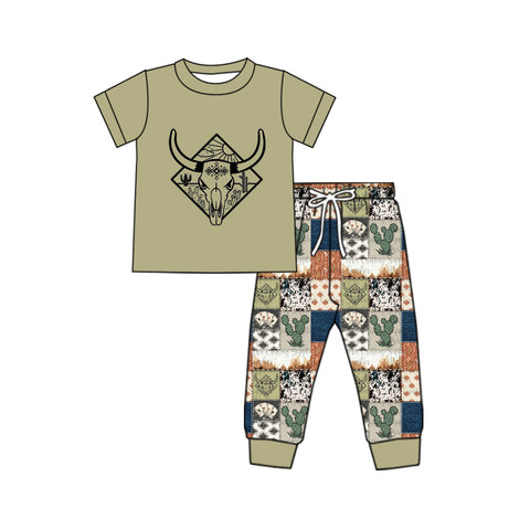 BSPO0497 pre-order  toddler boy clothes howdy boy fall set-2024.10.18