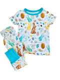 BSPO0557 pre-order  toddler boy clothes bunny boy easter spring fall pajamas set-2025.1.18