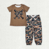 RTS kids matching clothing baseball camo print clothing baby boy winter clothing-2025.12.8