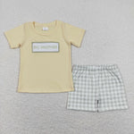 BSSO0403  baby boy clothes embroidery big brother summer outfits