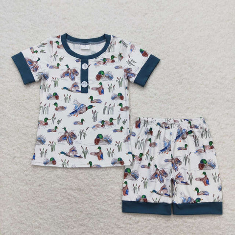 BSSO0524 baby boy clothes mallard boy summer outfits