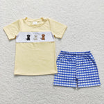 BSSO0598 baby boy clothes puppy toddler boy summer outfit