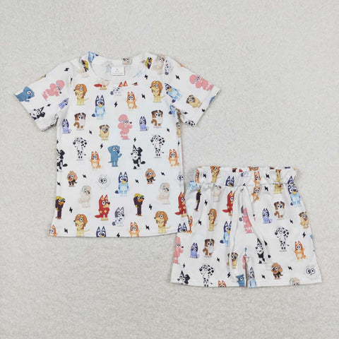 BSSO0660 baby boy clothes cartoon dog toddler boy summer outfits