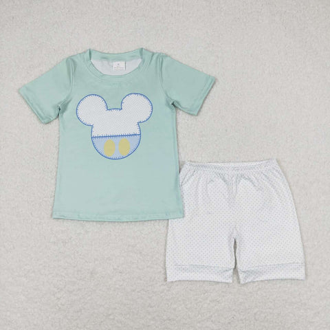 BSSO0675  baby boy clothes cartoon mouse toddler boy summer outfits