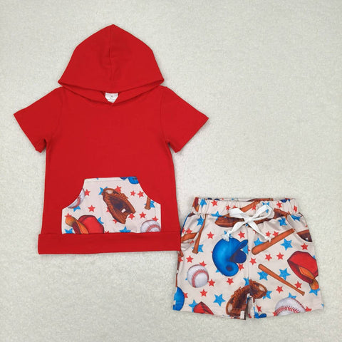 BSSO0704 baby boy clothes baseball toddler boy summer outfits