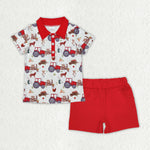 BSSO1177  baby boy clothes farm life toddler boy summer outfit