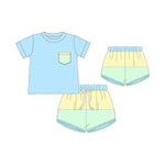 BSSO1290 pre-order baby boy clothes blue toddler boy summer outfit-2025.2.13