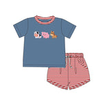 BSSO1295 pre-order baby boy clothes animals toddler boy summer outfit-2025.2.13