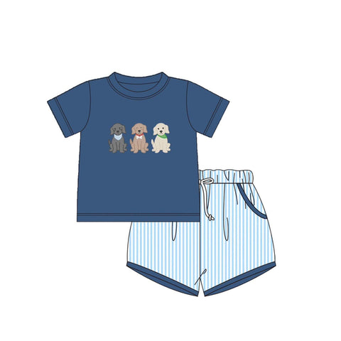 BSSO1296 pre-order baby boy clothes dogs toddler boy summer outfit-2025.2.13