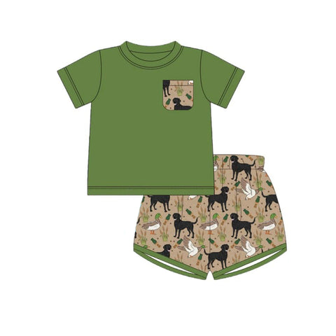 BSSO1297 pre-order baby boy clothes hunting toddler boy summer outfit-2025.2.13