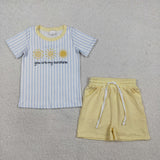 RTS Matching clothes toddler clothes sunshine print set baby summer clothing-2026.4.7
