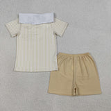 RTS Matching kids clothing embroidery cross print clothing boy easter summer clothing-2026.3.19