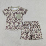 RTS Matching  toddler clothes hunting camo print set boys summer clothing-2026.4.17