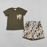 RTS kids matching clothing hunting camo print clothing boy summer clothing-2026.1.26