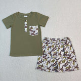 RTS  Matching clothing kids mallard  print baby boy summer clothing-2026.5.11