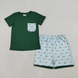 RTS  Matching clothing kids mallard print print baby summer clothing-2026.4.28