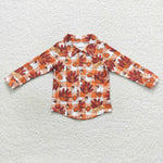 Happy thanksgiving turkey boy pumpkin plaid polo t shirt