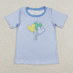 BT0482 baby boy clothes embroidery cartoon mouse boy summer tshirt