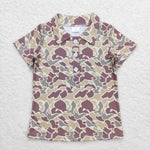 BT0640 baby boy clothes camouflage boy summer tshirt 3-6M to 7-8T