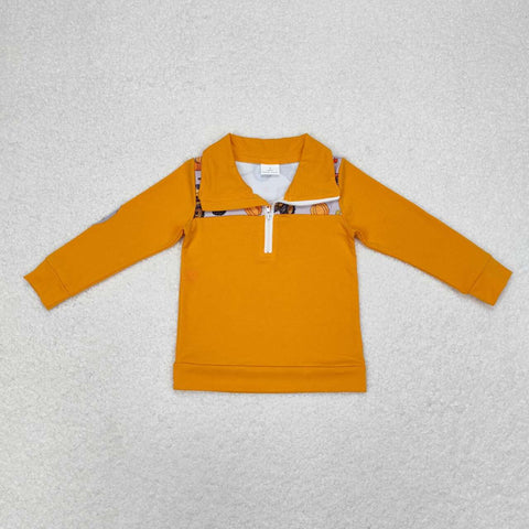 BT0695  toddler boy clothes truck boy winter halloween zipper top