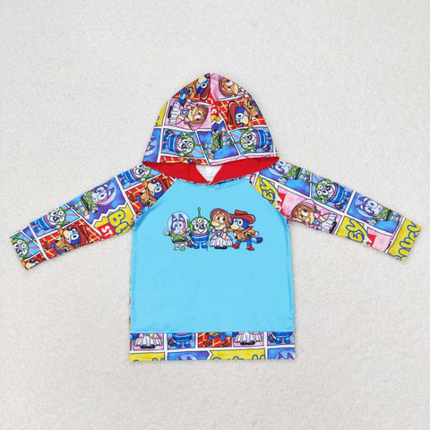 BT0715   toddler boy clothes cartoon dog boy winter top shirt