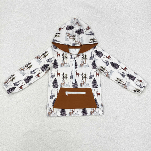 BT0758    toddler boy clothes elk boy winter top