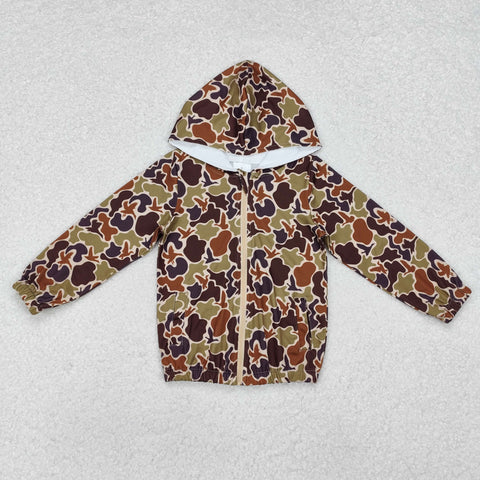 BT0762   toddler boy clothes camouflage boy winter top coat