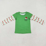 BT0770   toddler boy clothes cartoon boy christmas winter top t-shirt