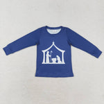 BT0774  toddler boy clothes Jesus boy christmas winter top shirt