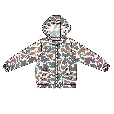 BT0793 pre-order  toddler boy clothes camouflage boy winter hoodie top-2024.7.22