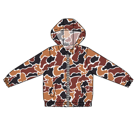 BT0794 pre-order  toddler boy clothes camouflage boy winter hoodie top-2024.7.22