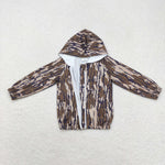 BT0795  toddler boy clothes camouflage boy winter hoodie top