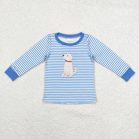 BT0808   toddler boy clothes embroidery pubby boy winter top t-shirt