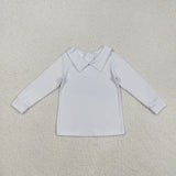 BT0820   toddler boy clothes white boy winter top shirt