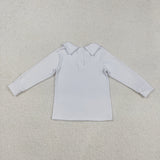 BT0820   toddler boy clothes white boy winter top shirt