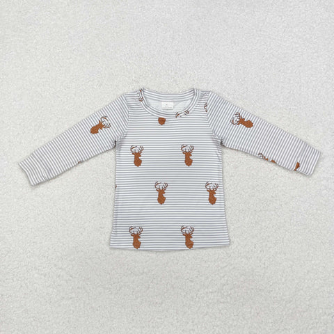 BT0854   toddler boy clothes hunting boy winter top shirt