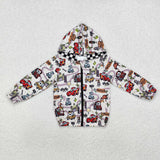 BT0889  toddler boy clothes cartoon car boy winter top coat