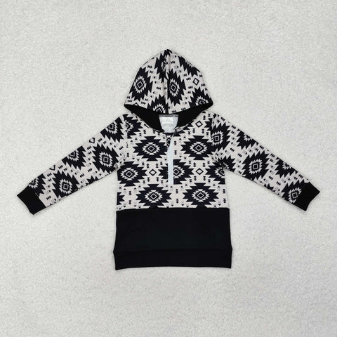 BT0907   toddler boy clothes aztec boy winter top pullover