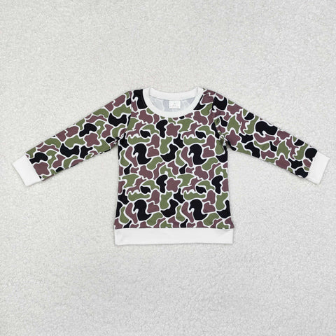 BT1062    toddler boy clothes camo boy winter top shirt