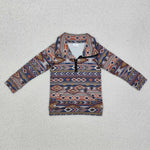 BT1066    toddler boy clothes aztec boy winter top pullover