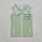 BT1071   toddler boy clothes embroidery mallard boy winter vest top