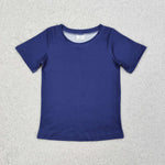 BT1083   toddler boy clothes navy blue mallard boy summer top shirt