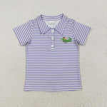 BT1092  toddler boy clothes alligator boy mardi gras summer top shirt