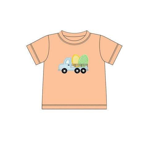 BT1165 pre-order  toddler boy clothes egg boys easter summer top shirt-2025.1.31