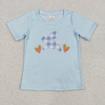 BT1166   toddler boy clothes rabbit boys easter summer top shirt